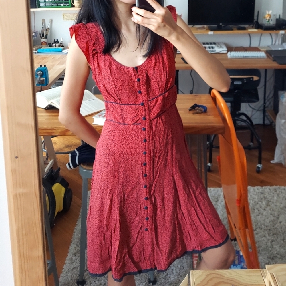 Red Maeve Anthropologie dress. Size 2